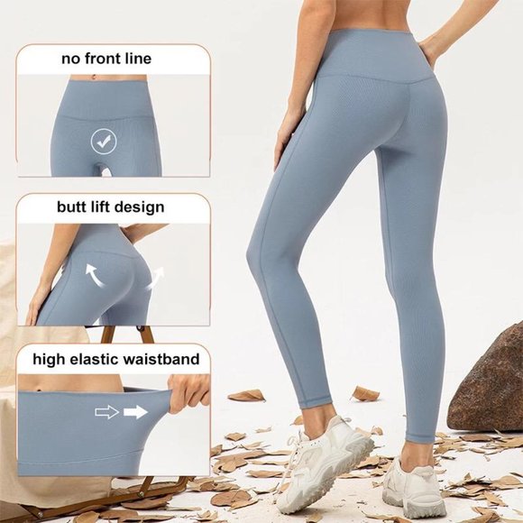 Hot 6 Pack! Women’s Fleece Lined Leggings High Waist Soft Stretchy Warm Assorted - Picture 4 of 14